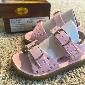 Footmates Eco Ariel Rose Pink Sz 3 Baby Girl Sandals